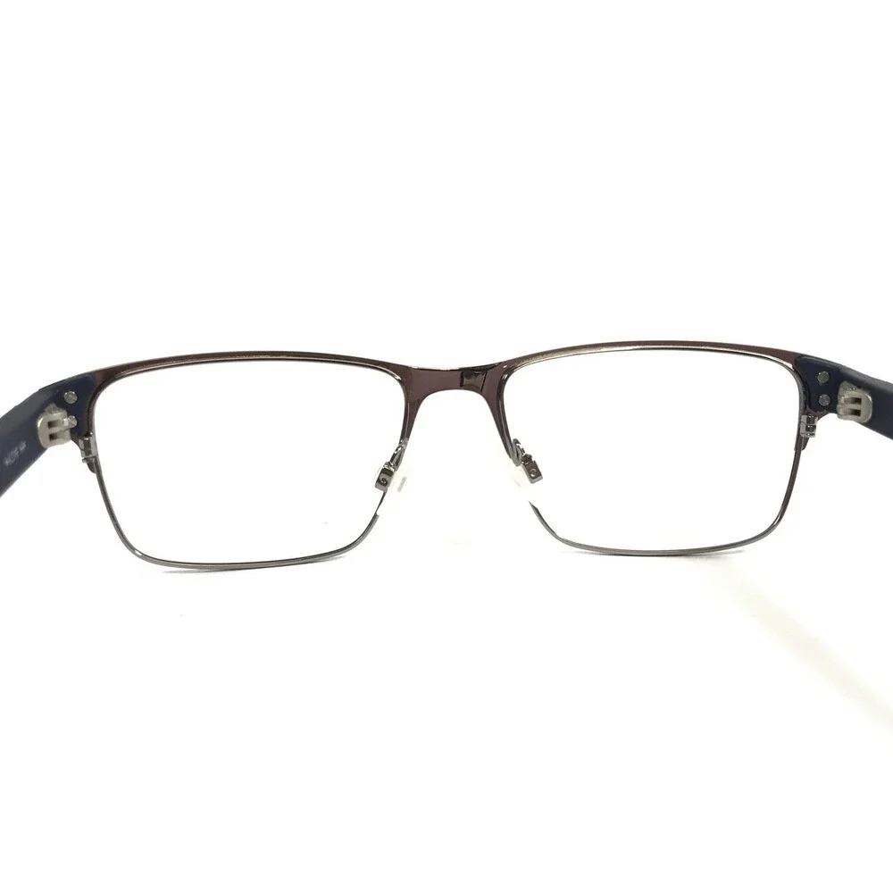 Dragon Eyeglasses Frames DR2004 410 Blue Silver Rectangle Full Rim 54-17-145